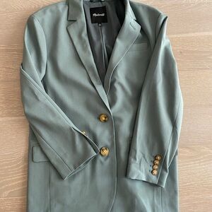 Madewell green blazer